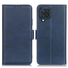 Coque Portefeuille Livre Cuir Etui Clapet M15L pour Samsung Galaxy M32 4G Bleu