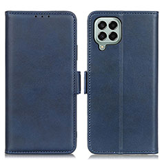 Coque Portefeuille Livre Cuir Etui Clapet M15L pour Samsung Galaxy M33 5G Bleu
