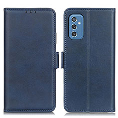 Coque Portefeuille Livre Cuir Etui Clapet M15L pour Samsung Galaxy M52 5G Bleu