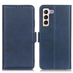 Coque Portefeuille Livre Cuir Etui Clapet M15L pour Samsung Galaxy S21 5G Bleu
