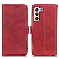 Coque Portefeuille Livre Cuir Etui Clapet M15L pour Samsung Galaxy S21 5G Rouge