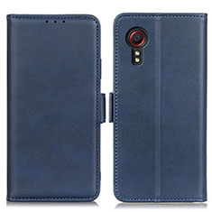 Coque Portefeuille Livre Cuir Etui Clapet M15L pour Samsung Galaxy XCover 5 SM-G525F Bleu