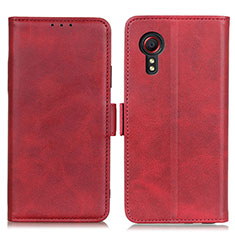 Coque Portefeuille Livre Cuir Etui Clapet M15L pour Samsung Galaxy XCover 5 SM-G525F Rouge
