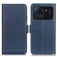Coque Portefeuille Livre Cuir Etui Clapet M15L pour Xiaomi Mi 11 Ultra 5G Bleu