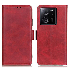 Coque Portefeuille Livre Cuir Etui Clapet M15L pour Xiaomi Mi 13T 5G Rouge