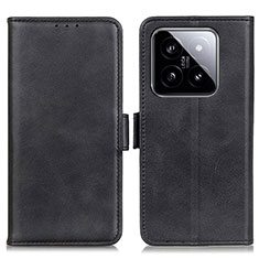 Coque Portefeuille Livre Cuir Etui Clapet M15L pour Xiaomi Mi 14 5G Noir