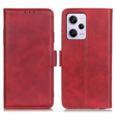 Coque Portefeuille Livre Cuir Etui Clapet M15L pour Xiaomi Redmi Note 12 Pro 5G Rouge