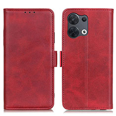 Coque Portefeuille Livre Cuir Etui Clapet M15L pour Xiaomi Redmi Note 13 5G Rouge