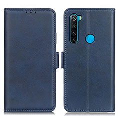 Coque Portefeuille Livre Cuir Etui Clapet M15L pour Xiaomi Redmi Note 8 (2021) Bleu