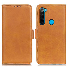 Coque Portefeuille Livre Cuir Etui Clapet M15L pour Xiaomi Redmi Note 8 (2021) Brun Clair