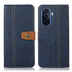 Coque Portefeuille Livre Cuir Etui Clapet M16L pour Huawei Nova Y70 Plus Bleu