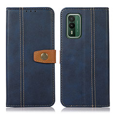 Coque Portefeuille Livre Cuir Etui Clapet M16L pour Nokia XR21 Bleu