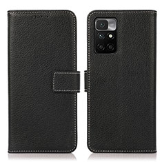 Coque Portefeuille Livre Cuir Etui Clapet M16L pour Xiaomi Redmi 10 (2022) Noir