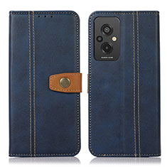 Coque Portefeuille Livre Cuir Etui Clapet M16L pour Xiaomi Redmi 11 Prime 4G Bleu