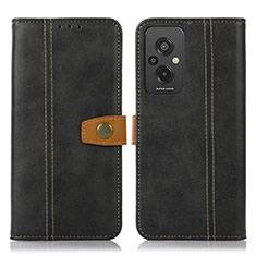 Coque Portefeuille Livre Cuir Etui Clapet M16L pour Xiaomi Redmi 11 Prime 4G Noir