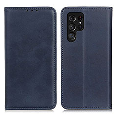 Coque Portefeuille Livre Cuir Etui Clapet M17L pour Samsung Galaxy S21 Ultra 5G Bleu