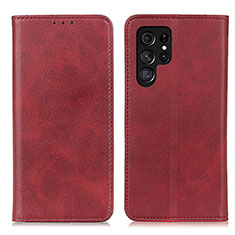 Coque Portefeuille Livre Cuir Etui Clapet M17L pour Samsung Galaxy S21 Ultra 5G Rouge