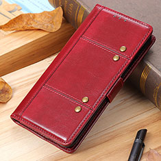 Coque Portefeuille Livre Cuir Etui Clapet M19L pour Samsung Galaxy S21 Ultra 5G Rouge