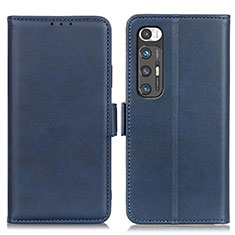 Coque Portefeuille Livre Cuir Etui Clapet ML15 pour Xiaomi Mi 10S 5G Bleu