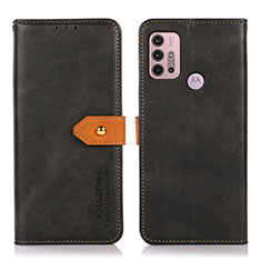 Coque Portefeuille Livre Cuir Etui Clapet N01P pour Motorola Moto G10 Noir