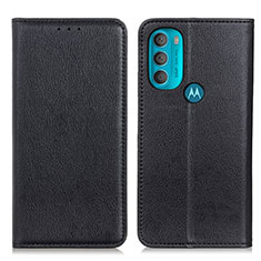 Coque Portefeuille Livre Cuir Etui Clapet N01P pour Motorola Moto G71 5G Noir