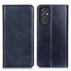 Coque Portefeuille Livre Cuir Etui Clapet N01P pour Samsung Galaxy A05s Bleu
