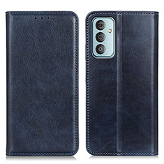 Coque Portefeuille Livre Cuir Etui Clapet N01P pour Samsung Galaxy F23 5G Bleu