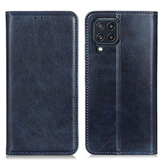 Coque Portefeuille Livre Cuir Etui Clapet N01P pour Samsung Galaxy M32 4G Bleu
