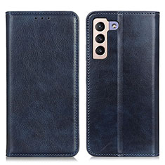 Coque Portefeuille Livre Cuir Etui Clapet N01P pour Samsung Galaxy S21 5G Bleu