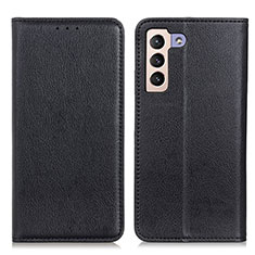 Coque Portefeuille Livre Cuir Etui Clapet N01P pour Samsung Galaxy S21 5G Noir