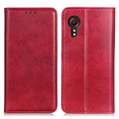 Coque Portefeuille Livre Cuir Etui Clapet N01P pour Samsung Galaxy XCover 5 SM-G525F Rouge