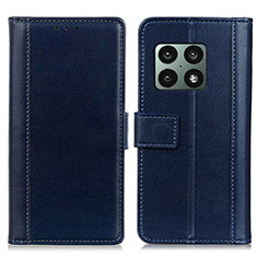 Coque Portefeuille Livre Cuir Etui Clapet N02P pour OnePlus 10 Pro 5G Bleu