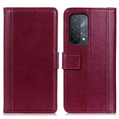 Coque Portefeuille Livre Cuir Etui Clapet N02P pour OnePlus Nord N200 5G Rouge