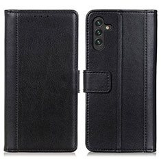 Coque Portefeuille Livre Cuir Etui Clapet N02P pour Samsung Galaxy A04s Noir