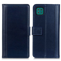 Coque Portefeuille Livre Cuir Etui Clapet N02P pour Samsung Galaxy A22 5G Bleu
