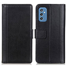 Coque Portefeuille Livre Cuir Etui Clapet N02P pour Samsung Galaxy M52 5G Noir