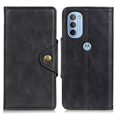 Coque Portefeuille Livre Cuir Etui Clapet N03P pour Motorola Moto G41 Noir