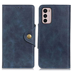 Coque Portefeuille Livre Cuir Etui Clapet N03P pour Motorola Moto G42 Bleu