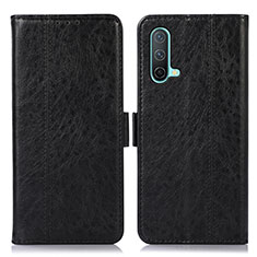 Coque Portefeuille Livre Cuir Etui Clapet N03P pour OnePlus Nord CE 5G Noir