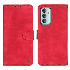 Coque Portefeuille Livre Cuir Etui Clapet N03P pour Samsung Galaxy M13 4G Rouge