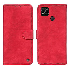 Coque Portefeuille Livre Cuir Etui Clapet N03P pour Xiaomi Redmi 9C Rouge