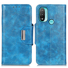 Coque Portefeuille Livre Cuir Etui Clapet N04P pour Motorola Moto E20 Bleu Ciel
