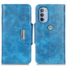 Coque Portefeuille Livre Cuir Etui Clapet N04P pour Motorola Moto G31 Bleu Ciel