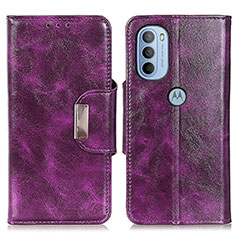 Coque Portefeuille Livre Cuir Etui Clapet N04P pour Motorola Moto G31 Violet