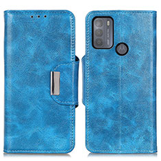 Coque Portefeuille Livre Cuir Etui Clapet N04P pour Motorola Moto G50 Bleu Ciel