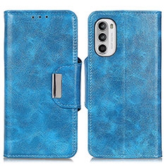 Coque Portefeuille Livre Cuir Etui Clapet N04P pour Motorola MOTO G52 Bleu Ciel
