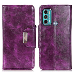 Coque Portefeuille Livre Cuir Etui Clapet N04P pour Motorola Moto G60 Violet