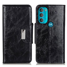 Coque Portefeuille Livre Cuir Etui Clapet N04P pour Motorola Moto G71 5G Noir