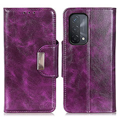 Coque Portefeuille Livre Cuir Etui Clapet N04P pour OnePlus Nord N200 5G Violet