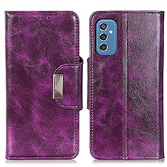 Coque Portefeuille Livre Cuir Etui Clapet N04P pour Samsung Galaxy M52 5G Violet